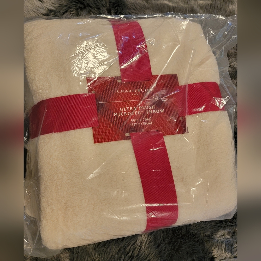 COPY - Charter Club Ultra Plush Microtec Throw Blanket
